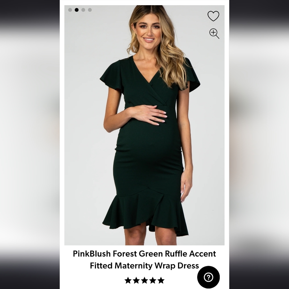Maternity Ruffle Dress - Picture 6 of 7